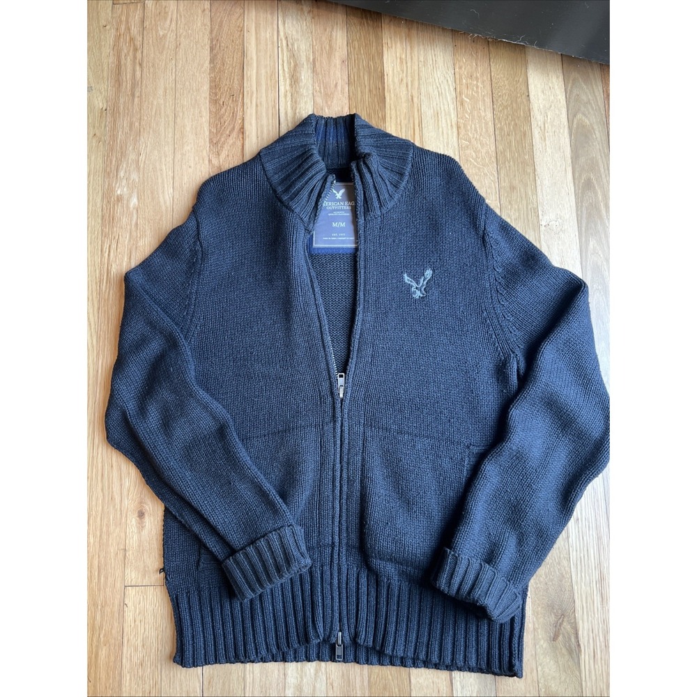 American Eagle Outfitters Zip Mens Medium 70% Cotton 30% Wool